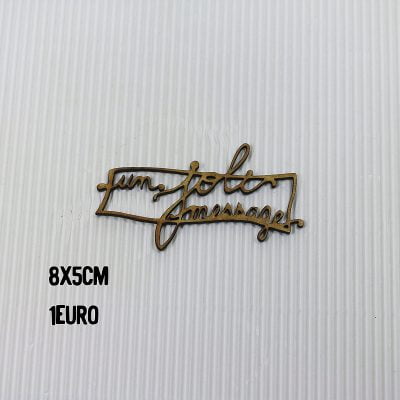 Un joli message encadré