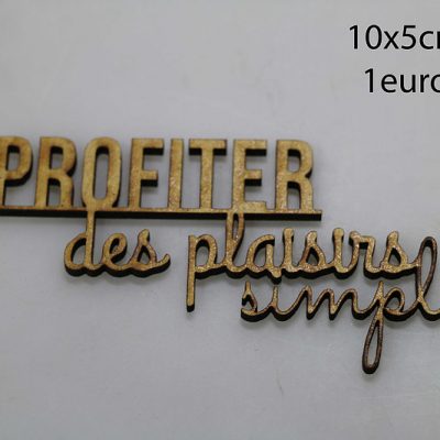 Profiter des plaisirs simples