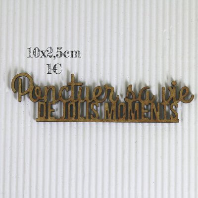 Ponctuer sa vie de jolis moments