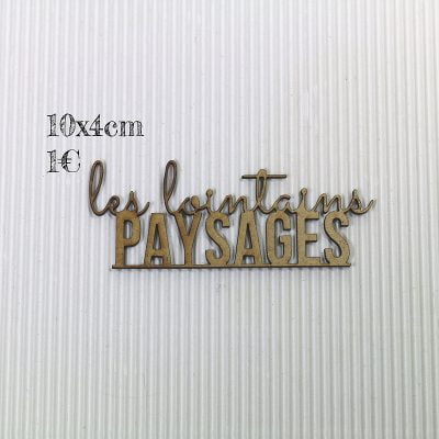 Les lointains paysages