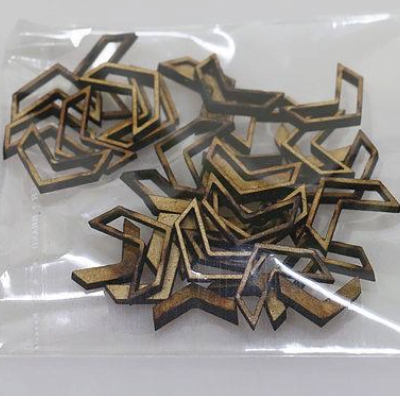 Sachet de minis chevrons pleins et évidés