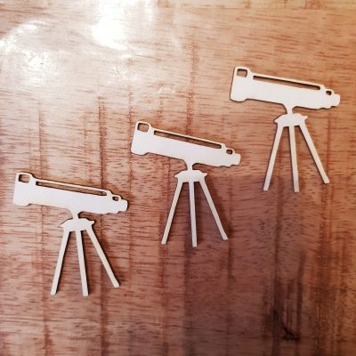 Découpes Carton bois Minis Télescopes