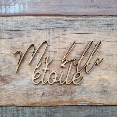 Ma belle étoile BOIS ou CARTON BOIS