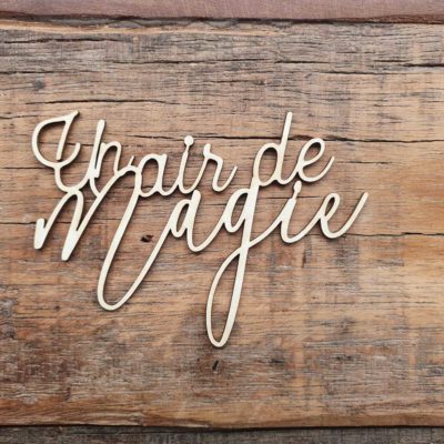 Carton bois Un air de magie