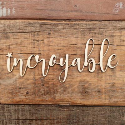 Carton bois incroyable