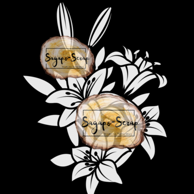 Pochoir Fleurs des tropiques