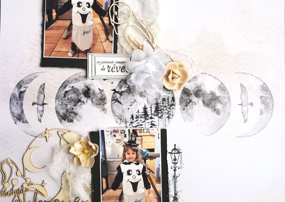 Page de Scrapbooking débutante par Petitelilie04