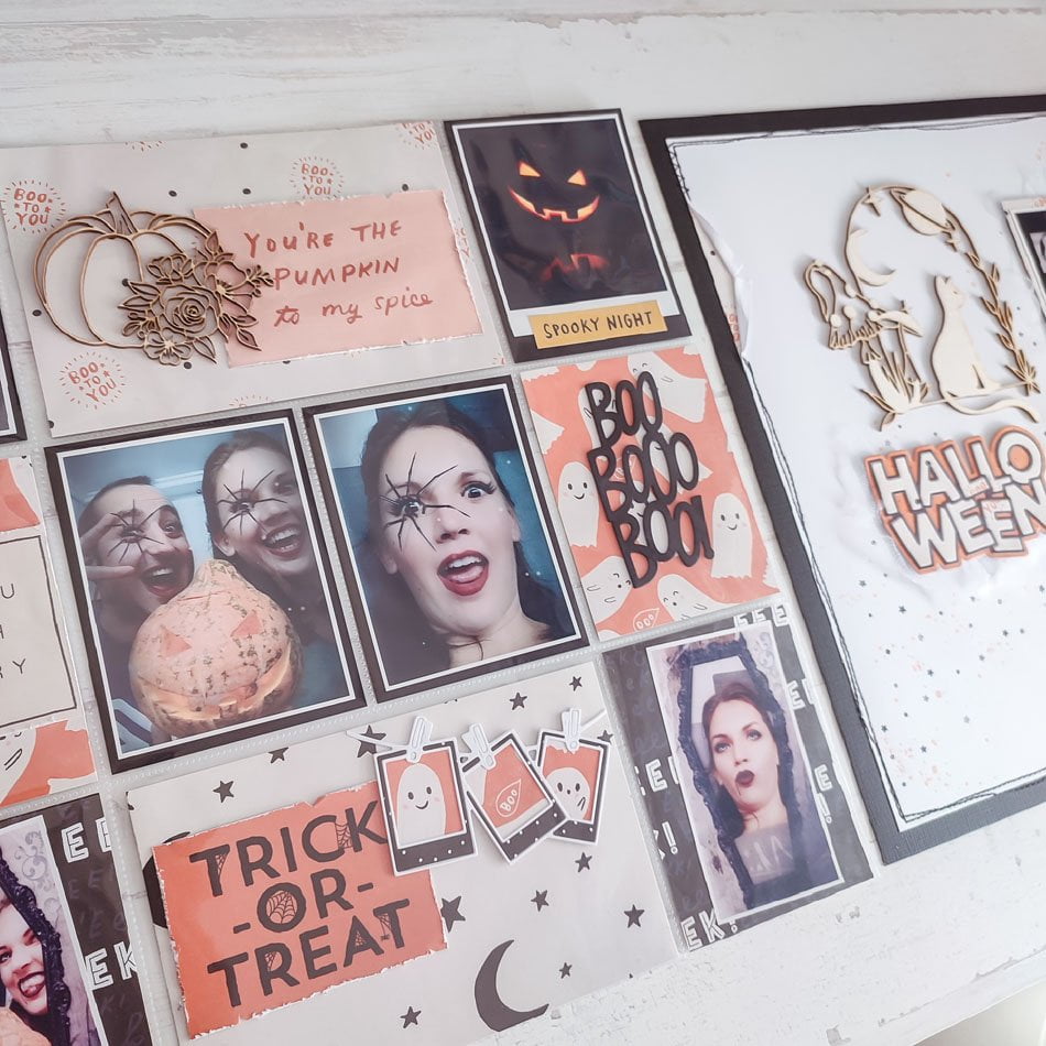 Project Life Halloween et page par Elena - Sagapo-scrap