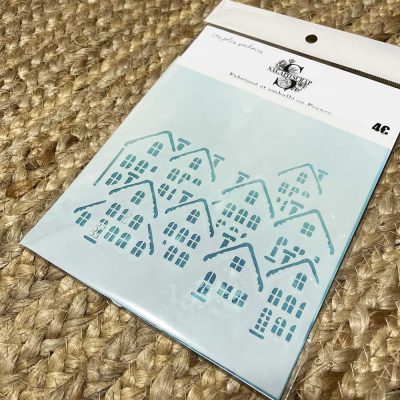 pochoir maisonnettes