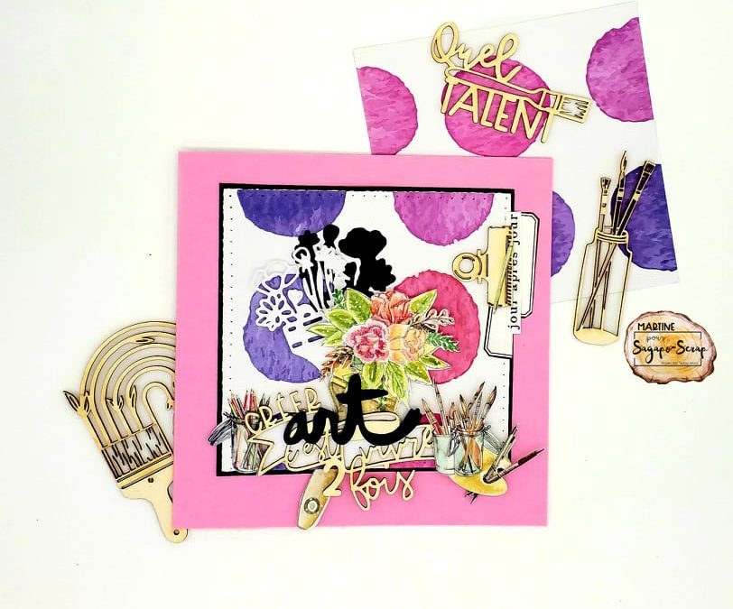 Carte créer c’est vivre 2 fois par Pyjama à Pois