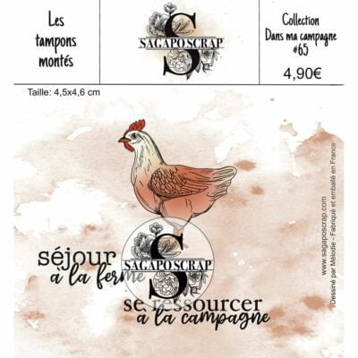 Collection Dans ma campagne #65 Poule et mots