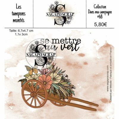 Collection Dans ma campagne #68 Brouette fleurie