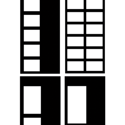 LOT Pochoirs NUANCIER SET n°1 ( 7x14,8cm ) combo couleurs