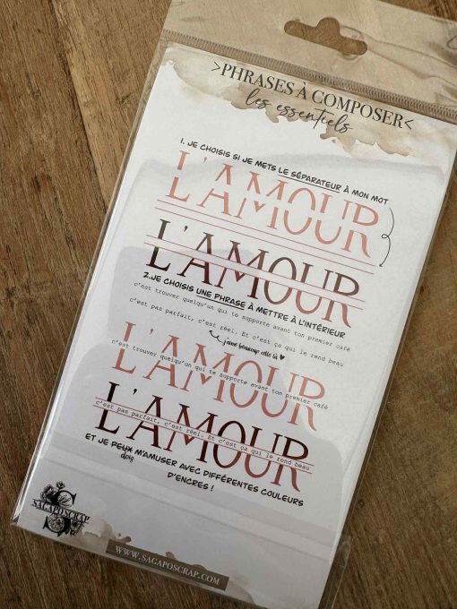 PLANCHE A6 - Les essentiels- L'AMOUR