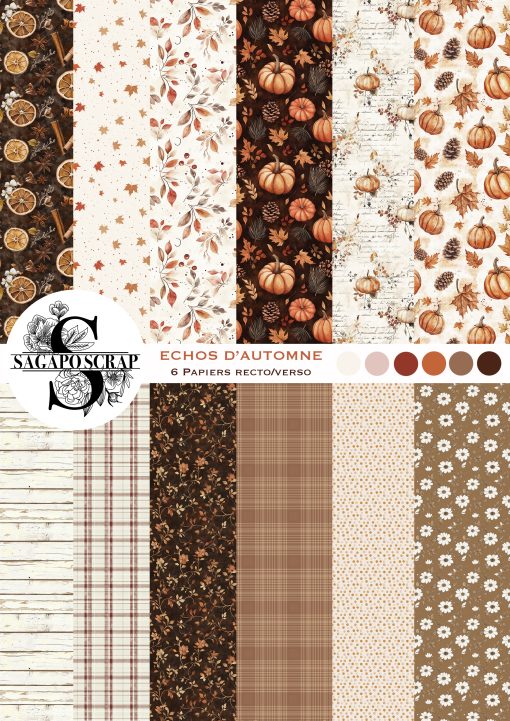 Collection de papier A4 ECHOS D'AUTOMNE