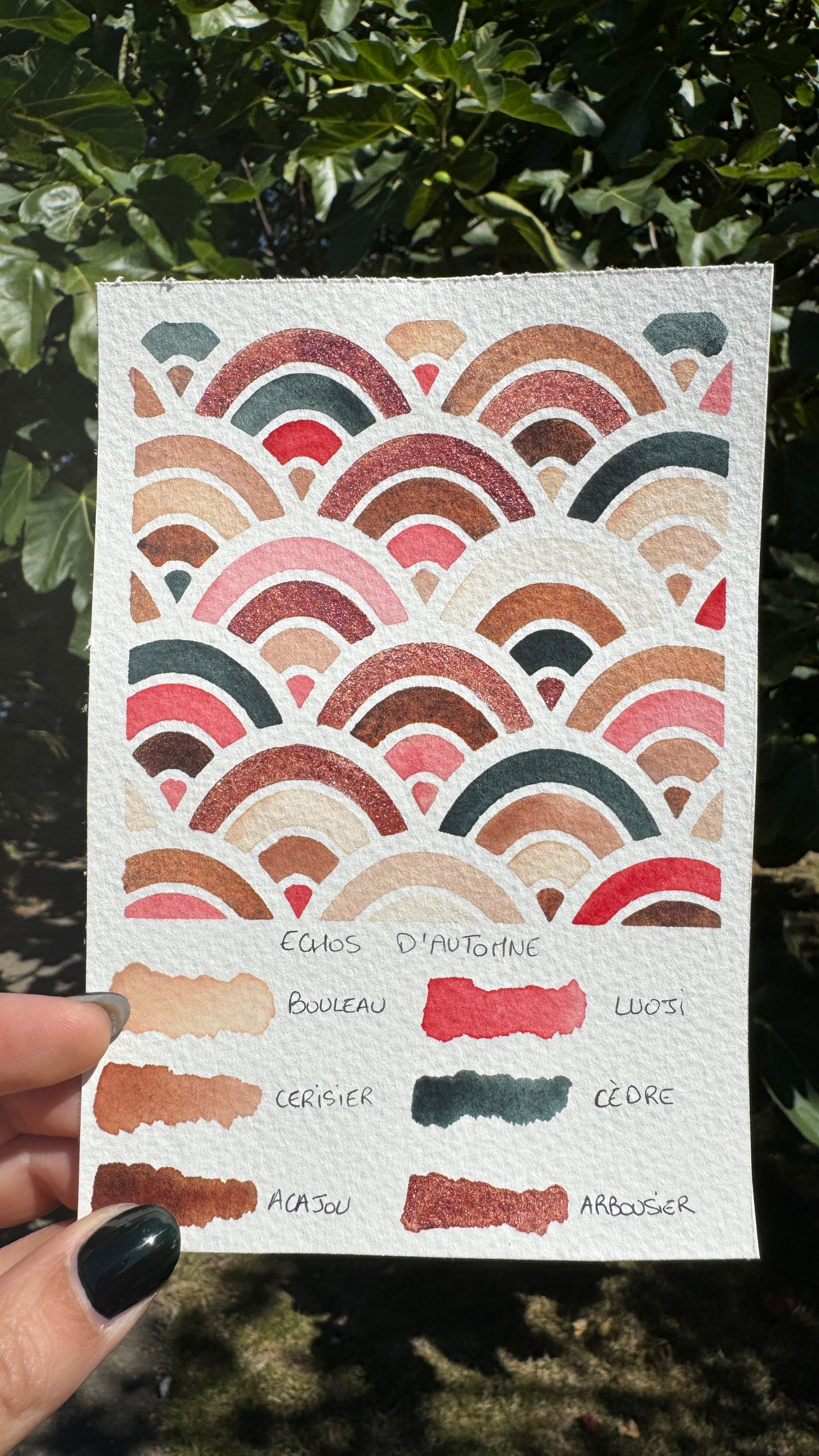Palette Aquarelle 6 Demi Godet  boite " Echos d'automne" – Image 5