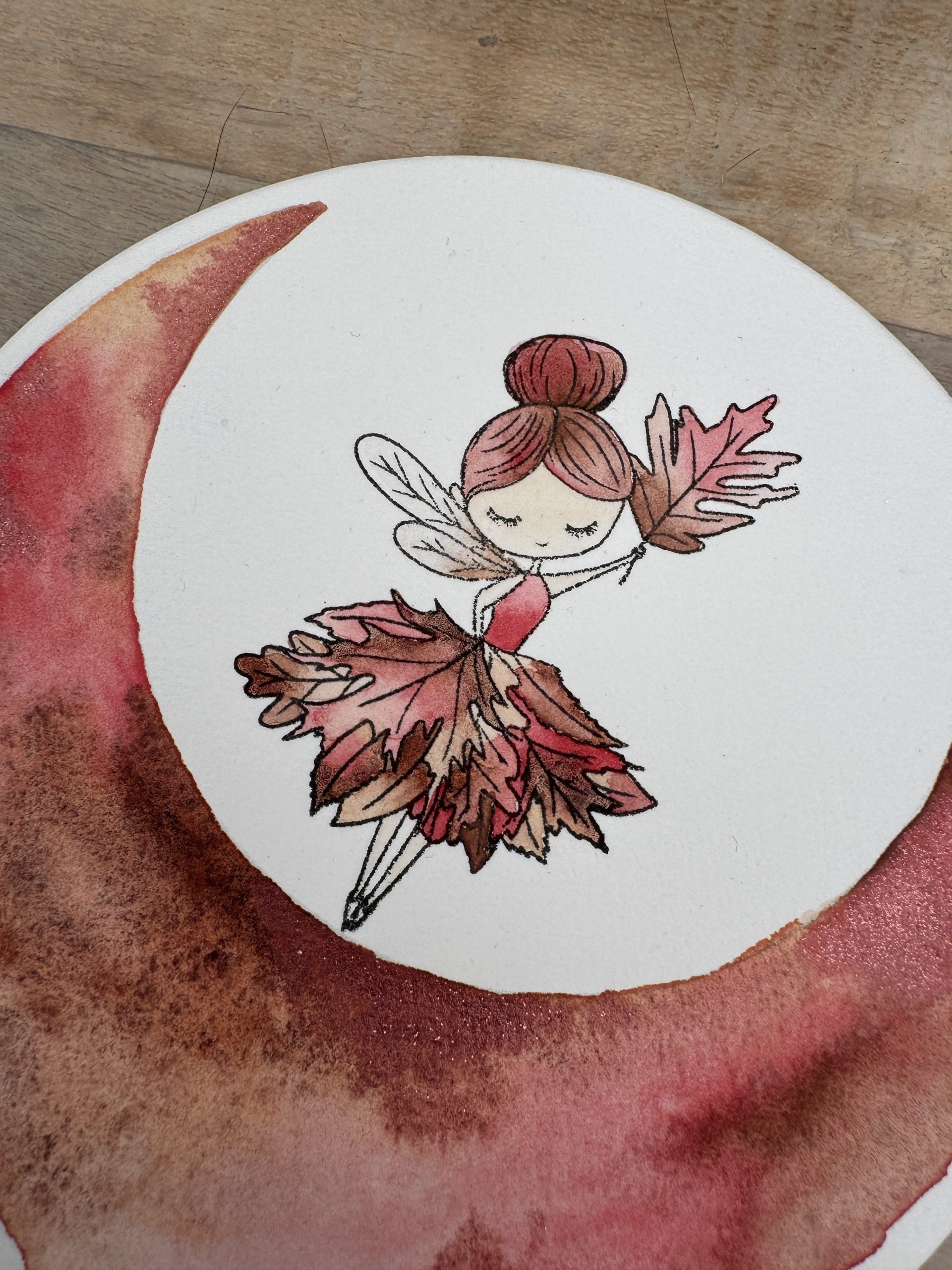Palette Aquarelle 6 Demi Godet  boite " Echos d'automne" – Image 2