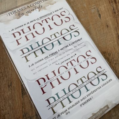 PLANCHE A6 - Les essentiels- PHOTOS