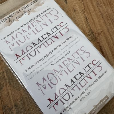 PLANCHE A6 - Les essentiels- MOMENTS