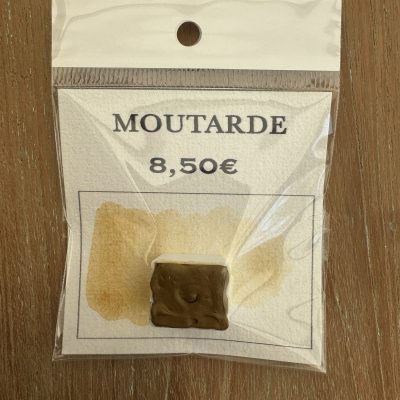 Demi godet MOUTARDE - Aquarelle à l'unité ( Palette NATURE BOHÈME )
