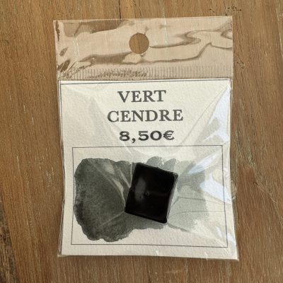 Demi godet VERT CENDRÉ - Aquarelle à l'unité ( Palette NATURE BOHÈME )