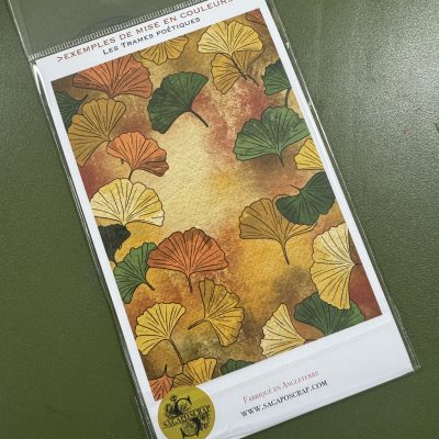 PLANCHE A6 - les trames poétiques - fond gingko