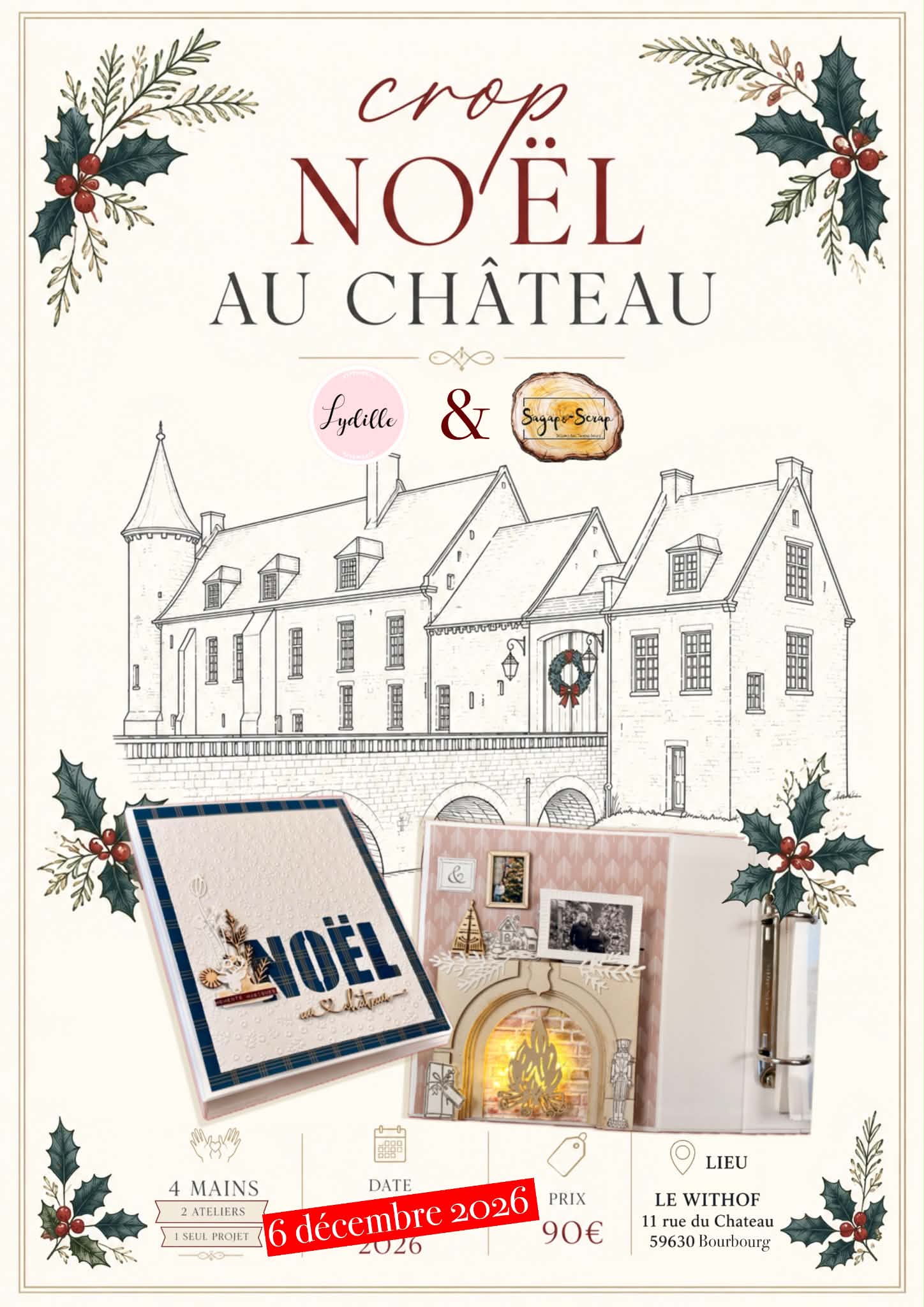 CROP AU CHATEAU 6.12.26 - SCRAP ET AQUARELLE - LYDILLE ET MELODIE