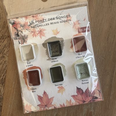 Collection La forêt des songes Aquarelles assortiment 6 minis Godets échantillons